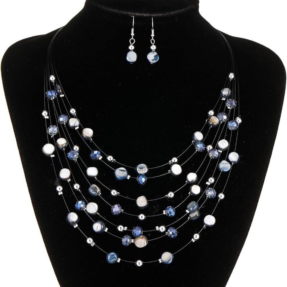 Multi-Layer Boho Shell Beaded Necklace For Women … - image 4